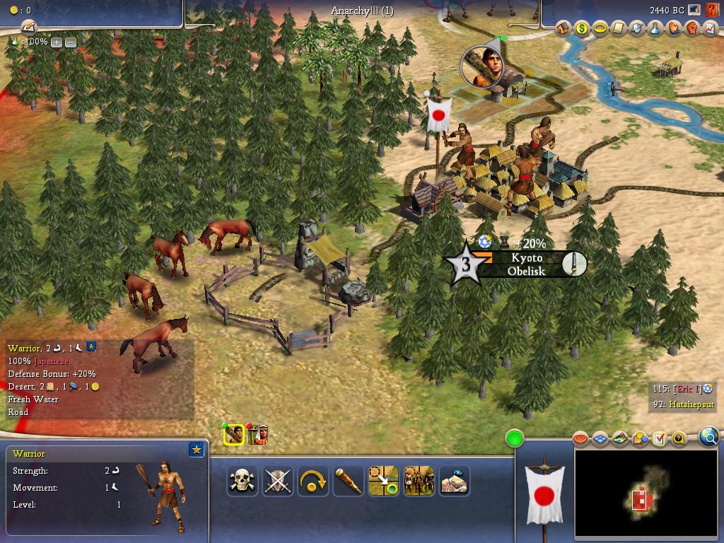 Civilization IV - horse pastures