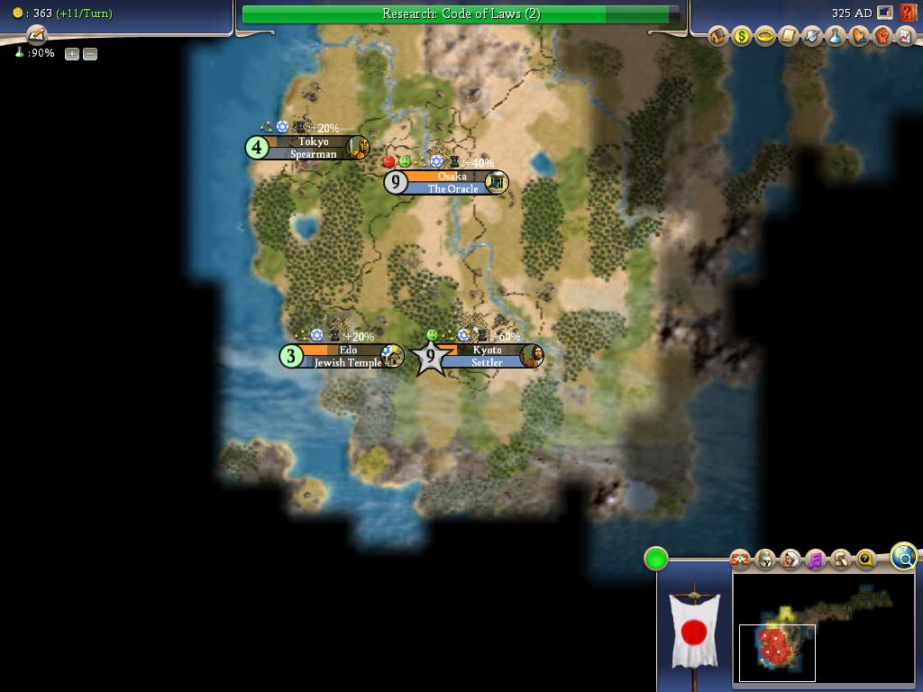 Civilization IV - FOUR CITIES!