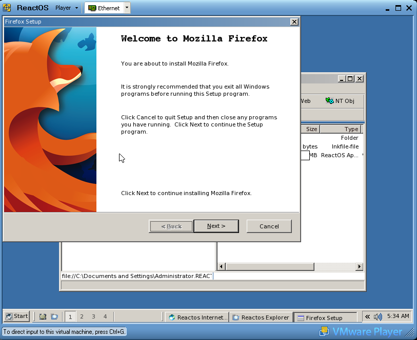 ReactOS - Firefox - 002