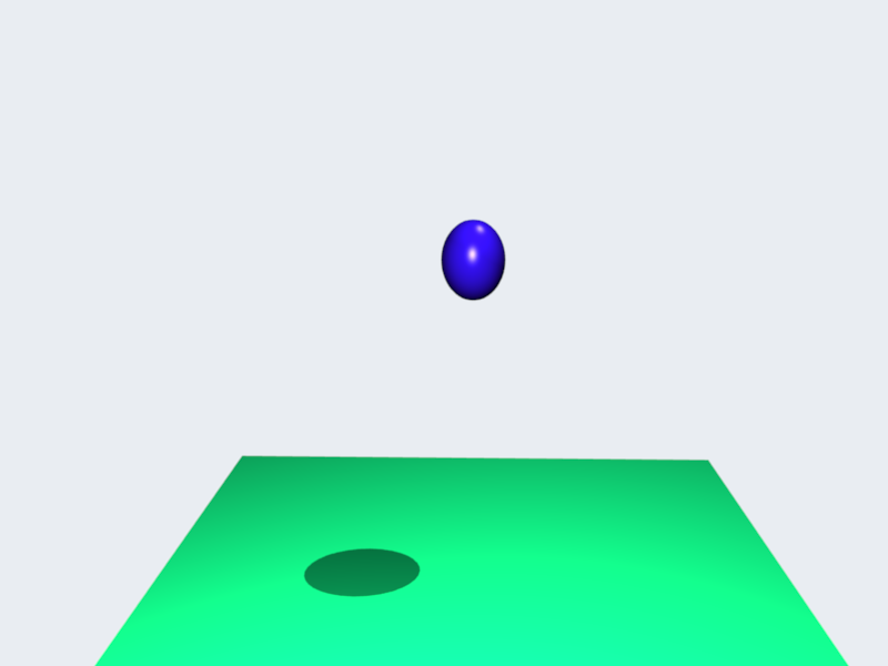 Bouncing Ball rendered in Blender