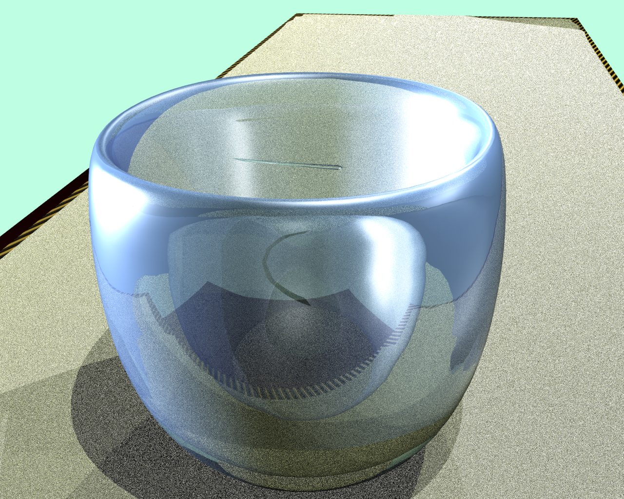 Cup rendered by Yafray