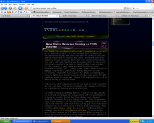 A screenshot of my blog with the Nebula theme
