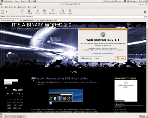 epiphany web browser in gNewSense 2.0