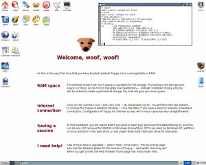 Puppy Linux - default background 