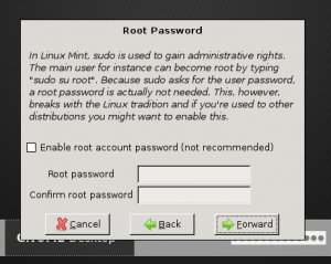 Linux Mint 6 - Enabling Root