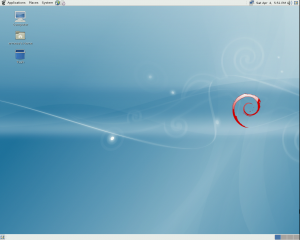 Debian 5 - Default Gnome Desktop
