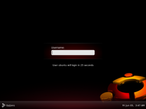 Ubuntu 9.04 - GDM screen
