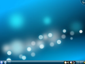 Slackware 13 - the KDE desktop as installed