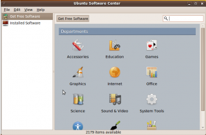 Ubuntu 9.10 Software Center