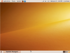 Ubuntu 9.10 installed desktop
