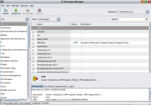 openSolaris 2008.11 package manager