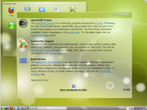 openSuse 11.2 liveCD desktop