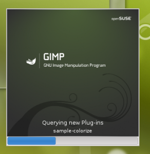 openSuse 11.2 GIMP logo mod