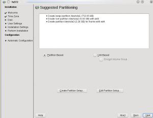 openSuse 11.2 Partitioning