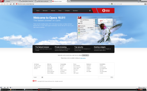Opera 10.5 new gui