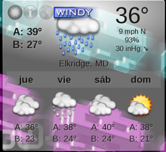 Weather Widget in Spanish