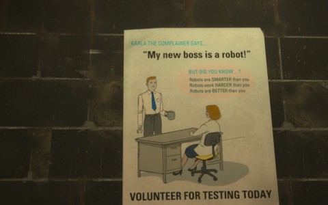 Sign from Aperture Science in the 80s
