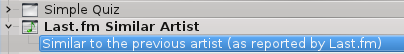 Amarok 2.4.3 - NOW similar artists is active