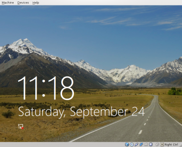 Windows 8 - logoff screen