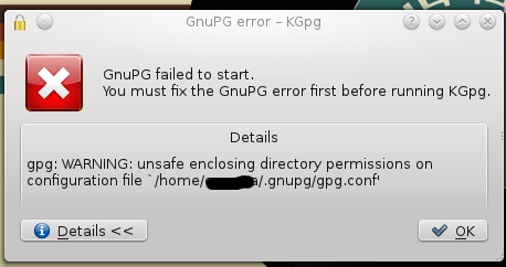 gnupg error after upgrading to Fedora 16