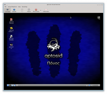 Aptosid default desktop