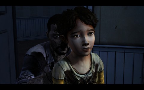 The Walking Dead Episode 5 - Covering Clem in Zombie Blood