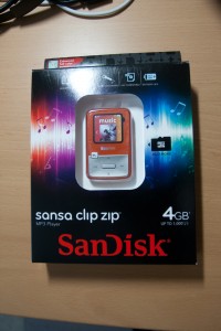 Sandisk Sansa Clip Zip in Packaging