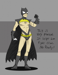 Batman dressed as a girl