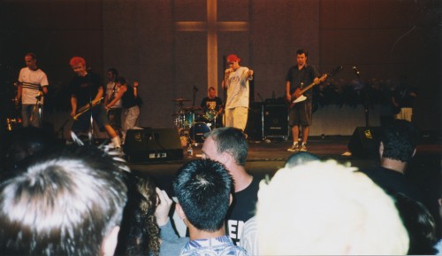 Five Iron Frenzy (1999 Concert) - This venue was bright enough that it didn't matter that my flash didn't reach, but you can see that I've blown out the heads of those in front of me