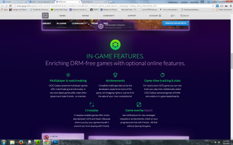 GOG Galaxy 2 - More Optional Features
