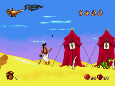 Aladdin for the Sega Genesis