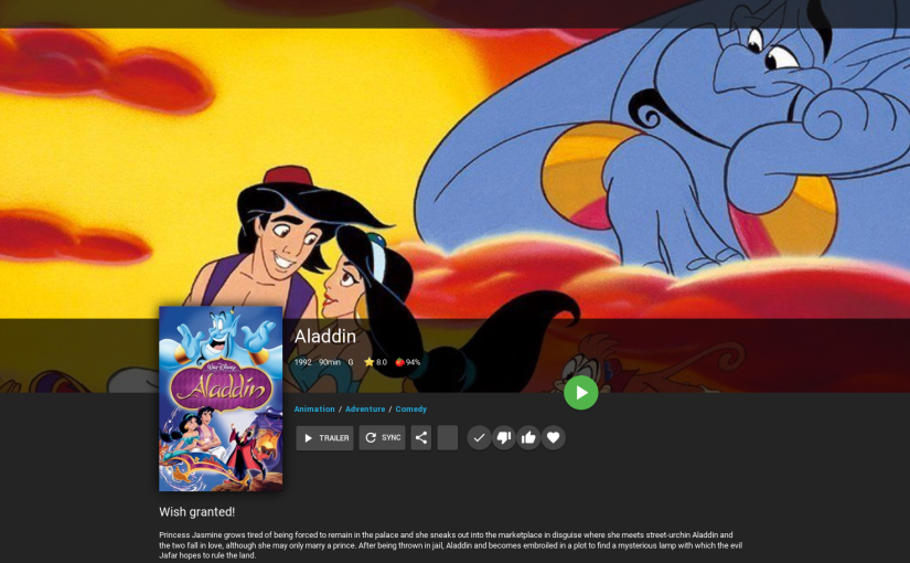 Emby - Aladdin's page