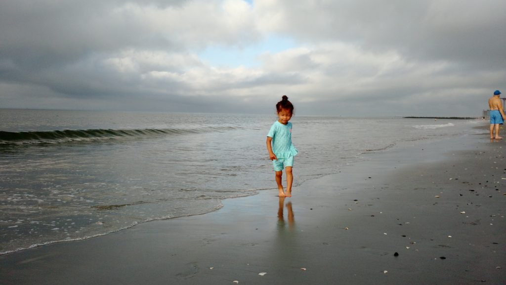 Stella at the beach (photo by Danielle)