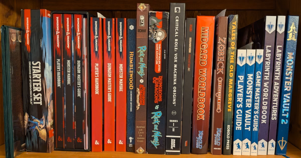 My TTRPG Bookshelf