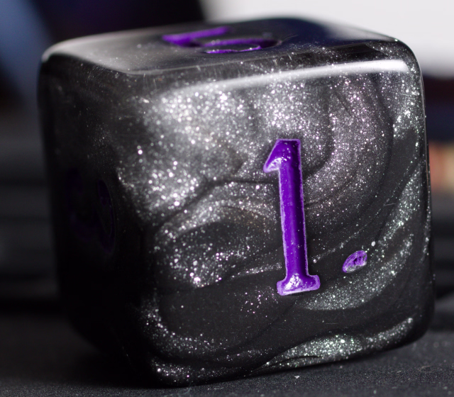 Chonky Charcoal d6 at 1
