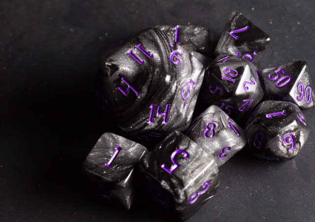 The Charcoal Dice Set