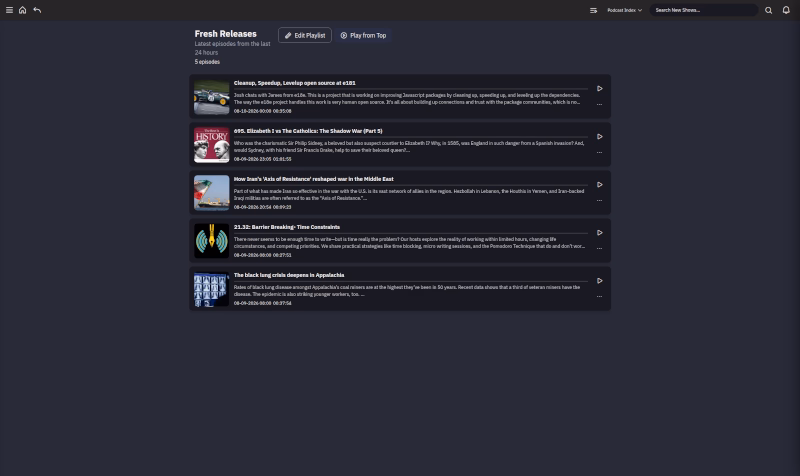 One of the built-in smart playlists