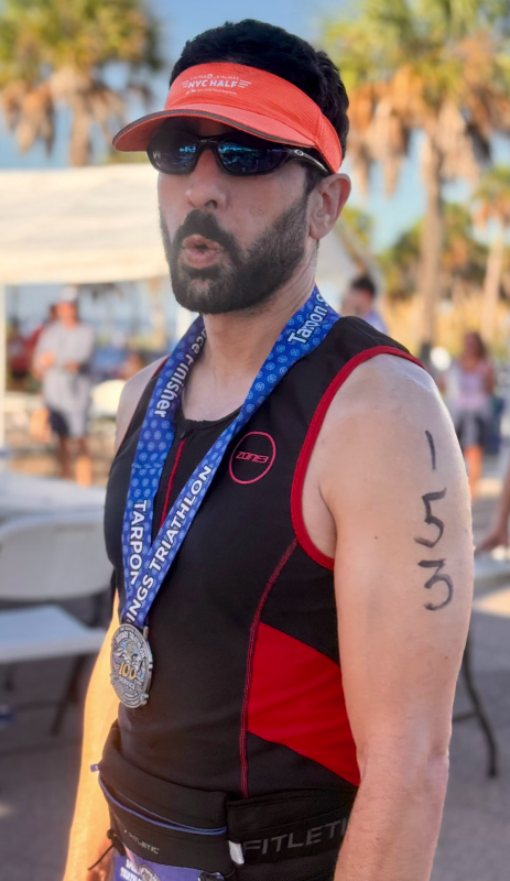 Earned that Finisher Medal! (Taken by Carmen Mesa; edited by Eric Mesa)