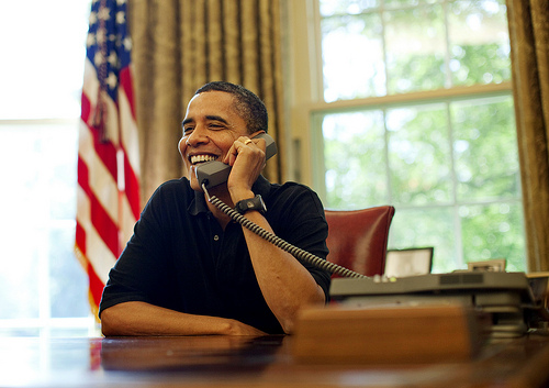 “Why Yes, Eric, you can use this wonderful photo of me taken by Official White House Photo Pete Souza to demonstrate that you can do as you wish with a public domain work”
