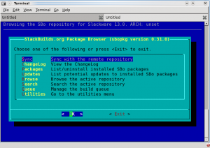 sbopkg starts