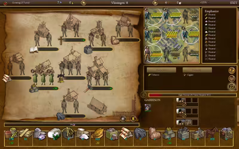 Civilization IV: Colonizaton: The City Screen
