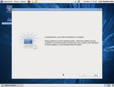 Fedora14 - Installation Complete