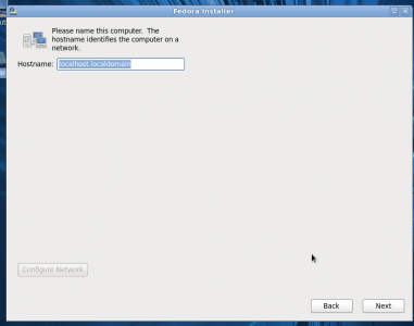 Fedora 14 - Install - Network Name