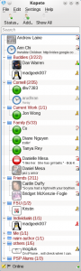kopete-buddy-list