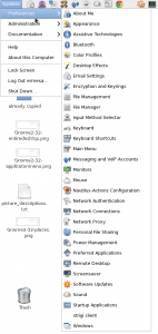 Gnome 2.32 - system menu for preferences and configuration