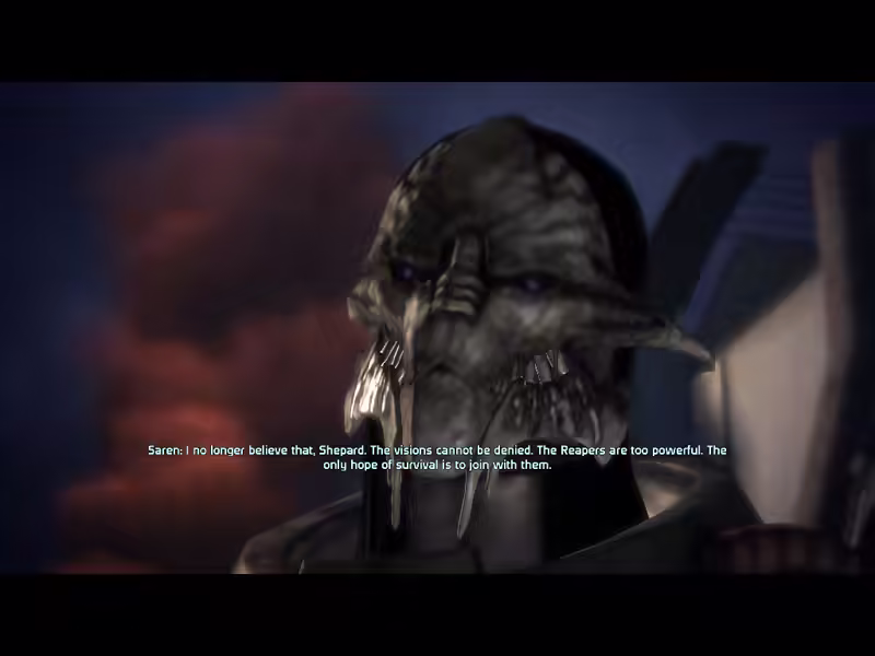 Saren is not a believer
