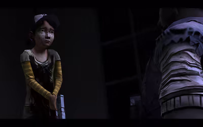 The Walking Dead Episode 5 - Clem says goodbye