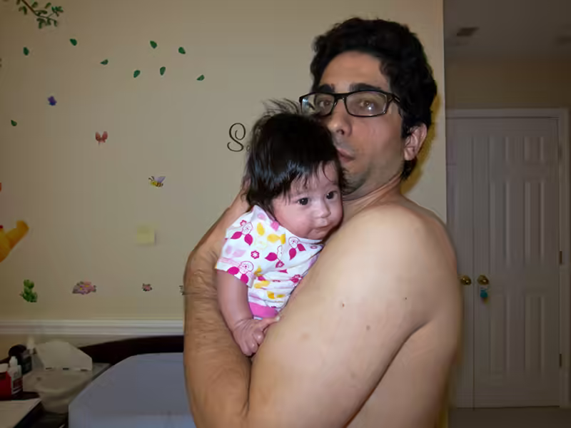 Scarlett and I after her feed