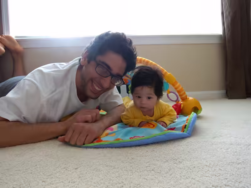 Scarlett and I do Tummy Time