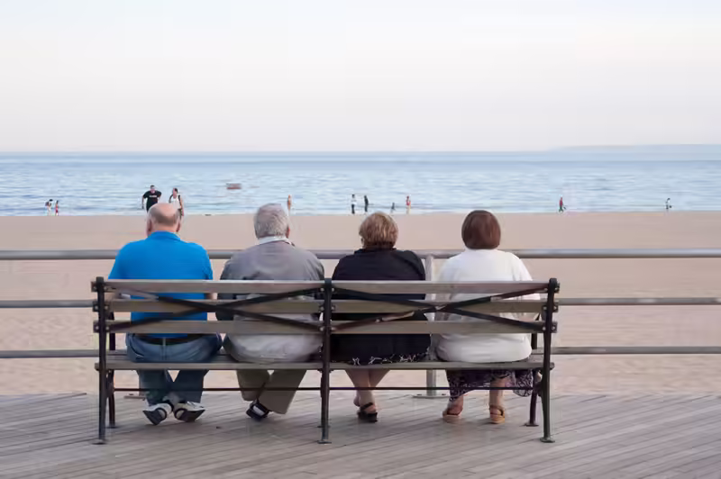 Another Group of Friends on the Boardwalk